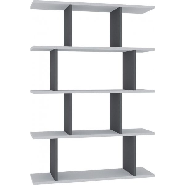 Harmon bokhylle - Hvit/antrasitt Harmon bokhylle - Hvit/antrasitt