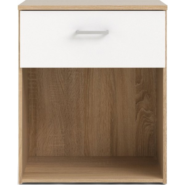 Space nattbord - Eik/hvit Space nattbord - Eik/hvit