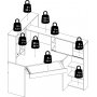 Function Plus skrivebord 138,4 x 101,6 x 141,1 cm - Hvit/eik
