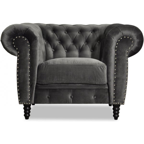 Ashford chesterfield lenestol - Mrkegr flyel