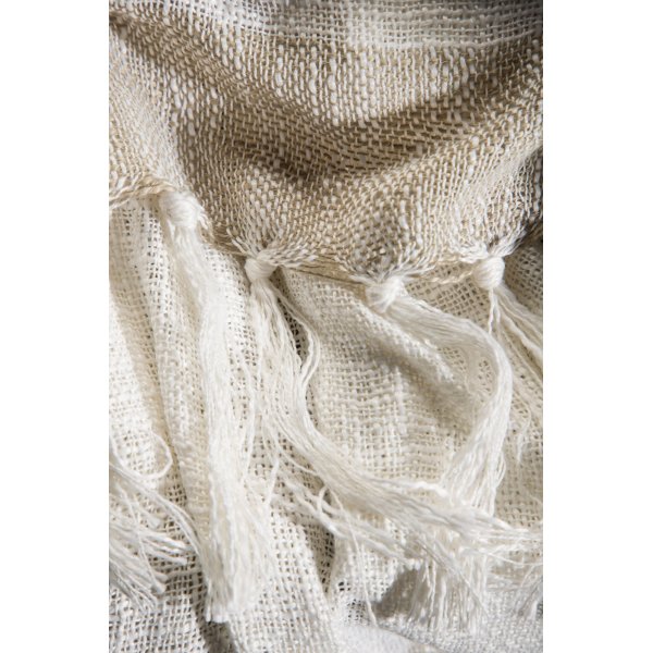 Bondi pledd, 130x170 cm - Beige/brun/hvit Bondi pledd, 130x170 cm - Beige/brun/hvit