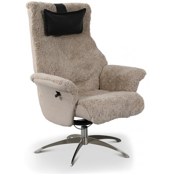 Ullrik freskinnslenestol - Beige freskinn