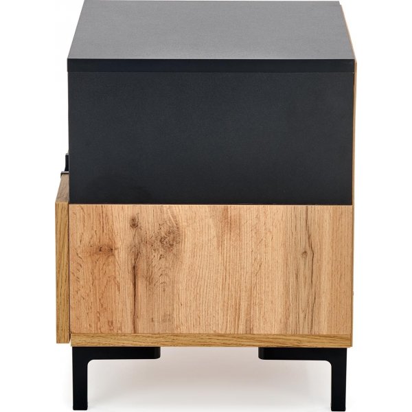 Chantelle nattbord - Eik/sort Chantelle nattbord - Eik/sort