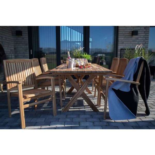 Murcia spisebord - Teak - 200x90x75 Murcia spisebord - Teak - 200x90x75