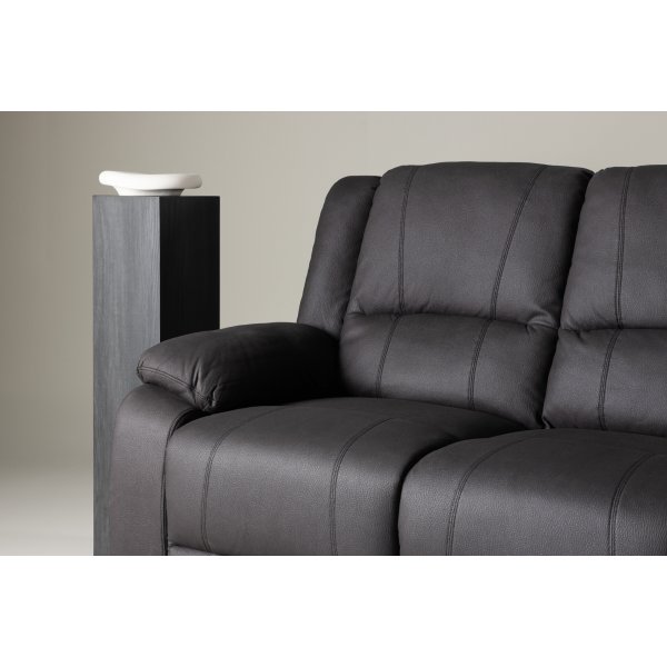 Singapore 3-seters hvilesofa - svart