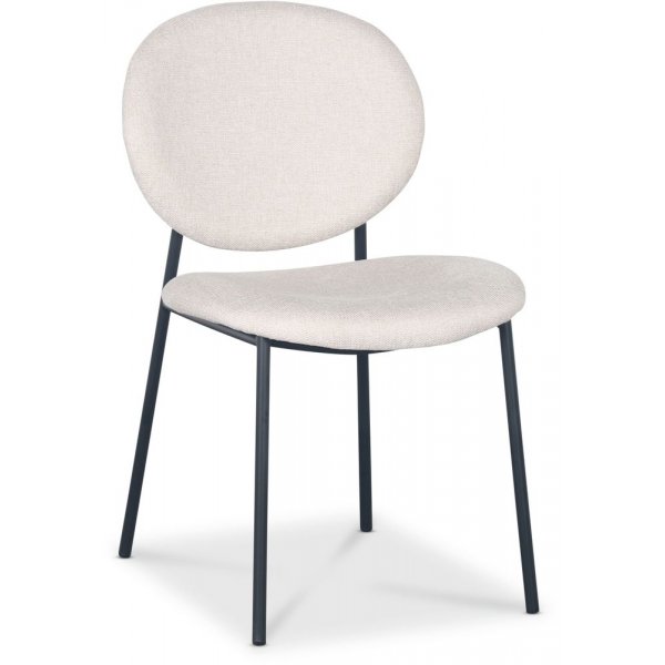 Tofta stol - Beige stoff / svart