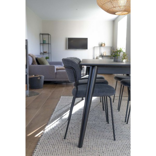 Alicante spisestol - mørkegrå / svart Alicante spisestol - mørkegrå / svart