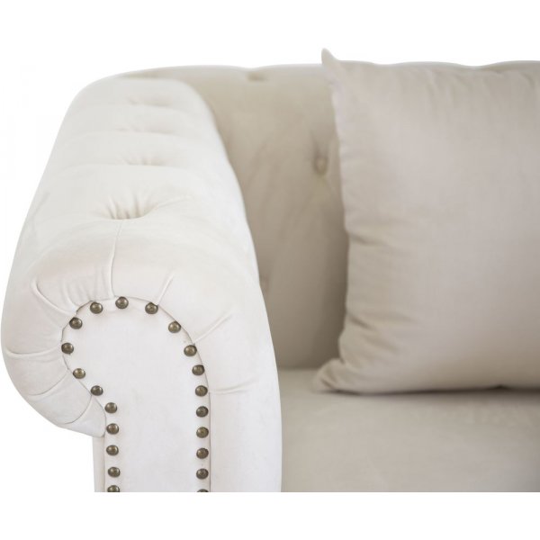 Chesterfield lenestol Churchill - Beige Fl�yel