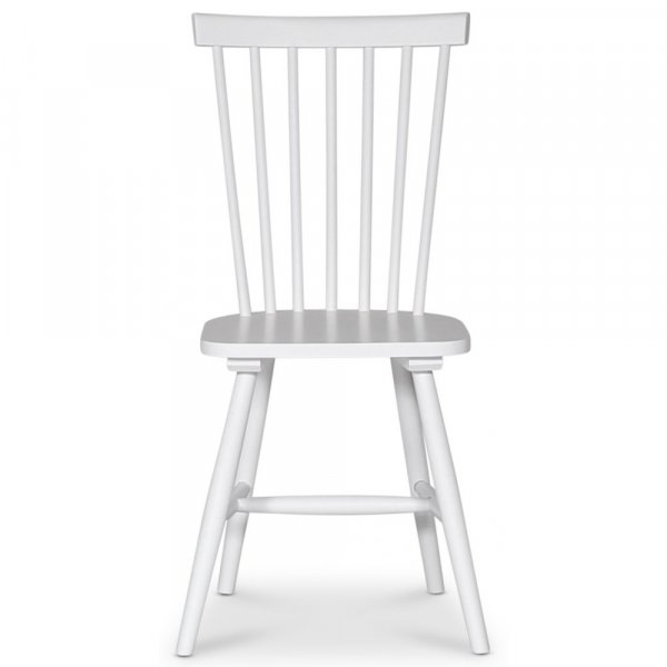 Spisesett: Dalar�s rundt spisebord hvit/oljet eik inkl. 4 Karl kurvstoler