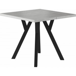 Merlin spisebord, 90-240 cm - Betong/svart