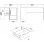 Function Plus skrivebord 145,1 x 81 x 76,8 cm - Valntt