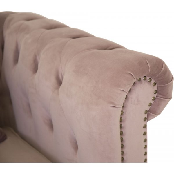 Chesterfield lenestol Churchill - Rosa Fløyel Chesterfield lenestol Churchill - Rosa Fløyel
