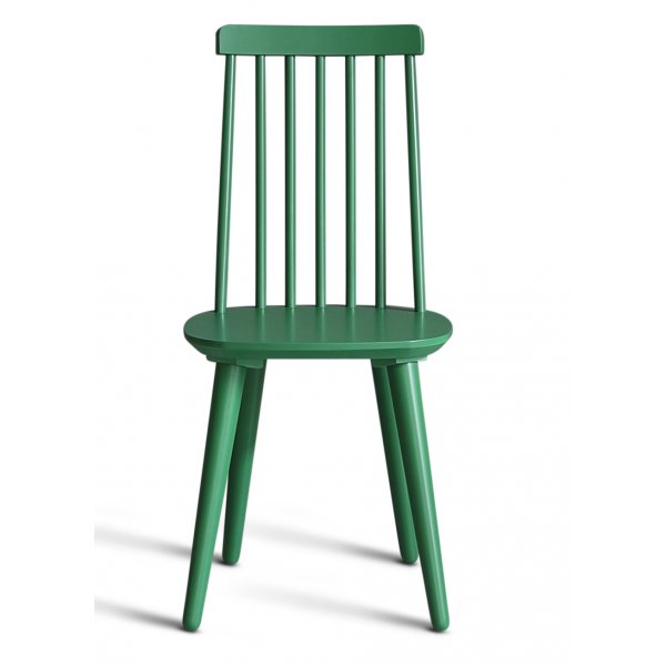 Dalsland spisegruppe: Spisebord i Eik/hvit med 6 grønne Pinnstola Dalsland spisegruppe: Spisebord i Eik/hvit med 6 grønne Pinnstola