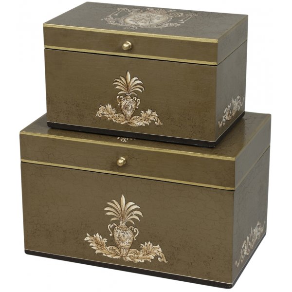 Deco sminkeskrin sett med 2 - Grnn (handpainted)