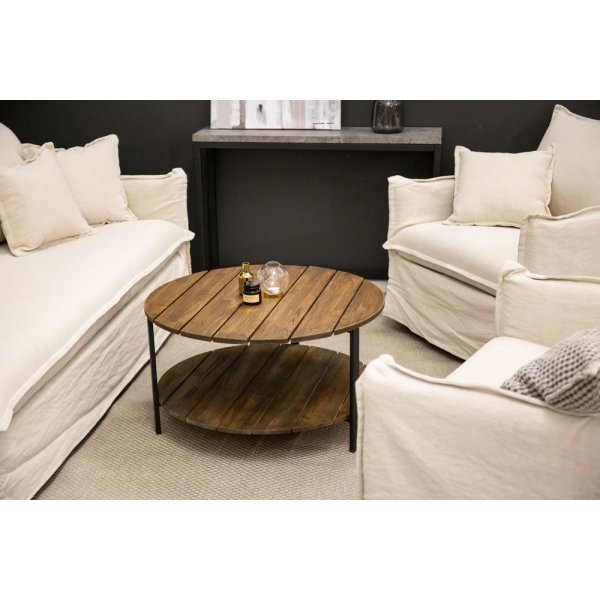 Salongbord Caesar - Svart / Mørk Teak Salongbord Caesar - Svart / Mørk Teak