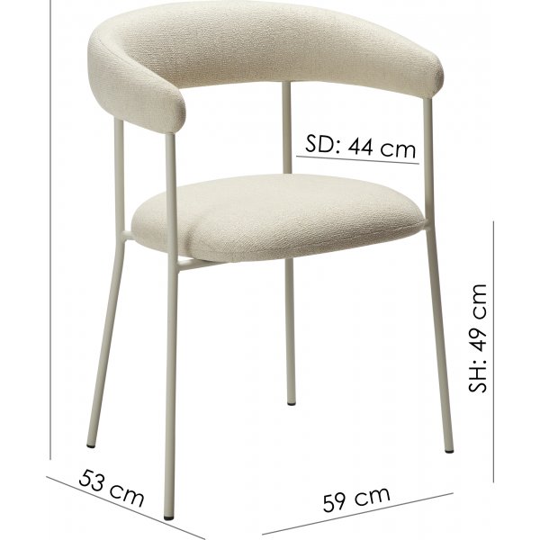 Plenti lenestol - Cashmere bouclé/svart Plenti lenestol - Cashmere bouclé/svart