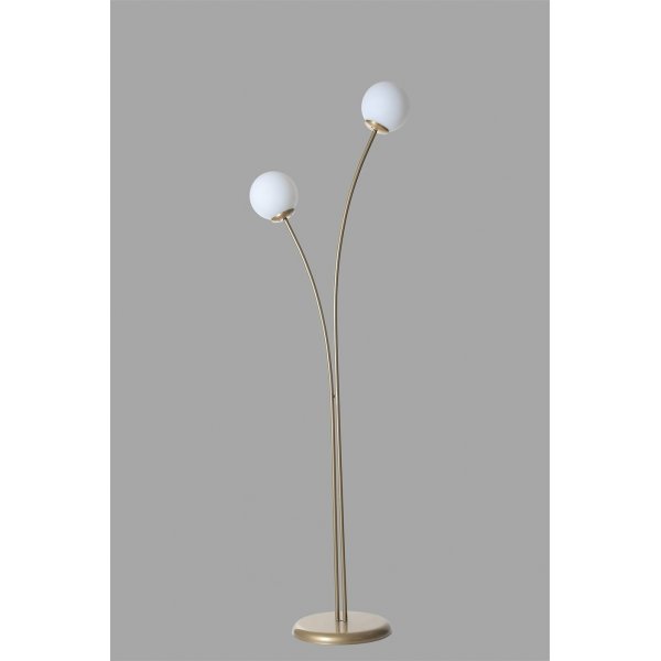 Rose gulvlampe - Gull/hvit Rose gulvlampe - Gull/hvit