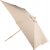 Naxos parasoll 300 x 300 cm - Brun/Naturlig