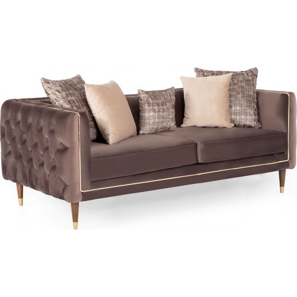 Olympus 2-seters sofa - Brun
