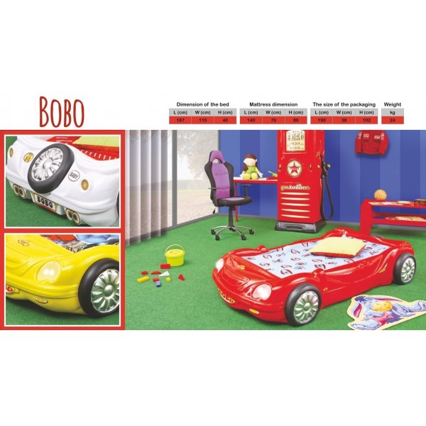 Bobo racerbil  - Valgfri farge! Bobo racerbil  - Valgfri farge!