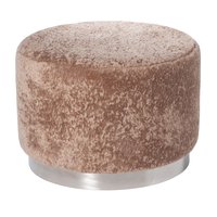 Furry sittepuff 50 cm - Beige / Krom Furry sittepuff 50 cm - Beige / Krom