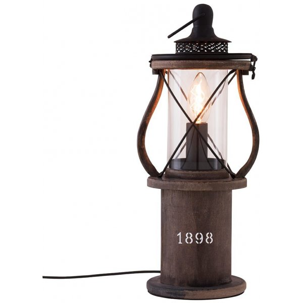 1898 bordlampe - Mrke tre