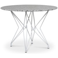 Zoo spisebord Ø105 cm - Hvit / Terrazzo Cosmos Zoo spisebord Ø105 cm - Hvit / Terrazzo Cosmos