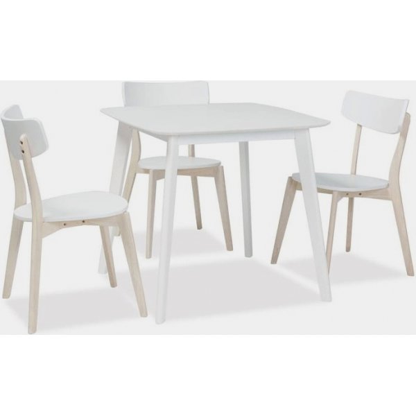 Spisebord Deanna 80 cm - Hvit