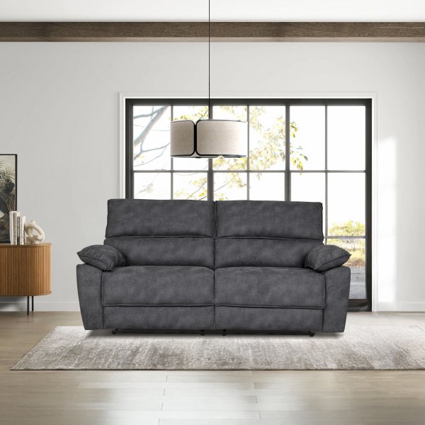 2-seters lenestolsofa ekstra bred i grått - 197 cm 2-seters lenestolsofa ekstra bred i grått - 197 cm