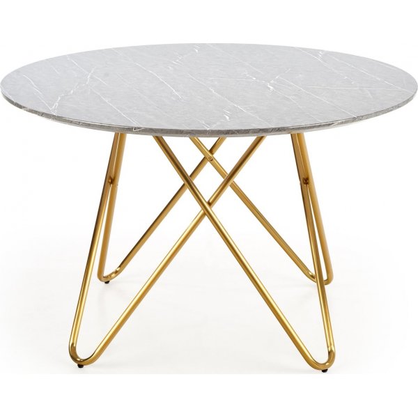 Nocture rundt spisebord 120 cm i diameter - Grå marmorfoliering/gull Nocture rundt spisebord 120 cm i diameter - Grå marmorfoliering/gull