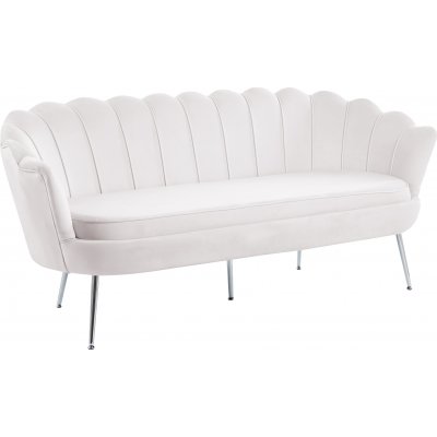 Musslan 3-seters sofa - Gr / krom + Mbelpleiesett for tekstiler