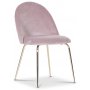 Plaza spisegruppe, marmorbord med 4 st Plaza flyelstoler - Rosa/Gr/Messing