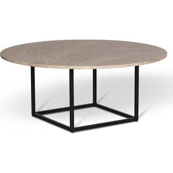 Dexter rundt salongbord 105 cm - Metall / Brun beige empradore stein