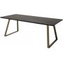 Spisebord Duffy 200 cm - Matt Messing / Marmor