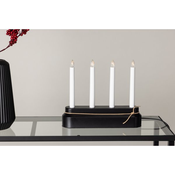 Näsfjället lysestake - Sort/Hvit Näsfjället lysestake - Sort/Hvit