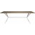 Revel spisebord, 200 cm (sildeben) - Hvit/trefinr