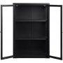 Toddy svart veggskap med dobbel dr H90 cm