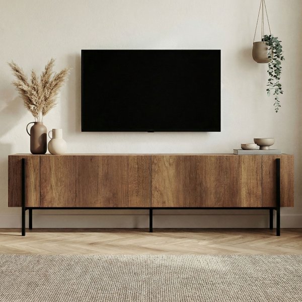 TV-stativ Nemming 180 cm - Barokk valn�tt/svart