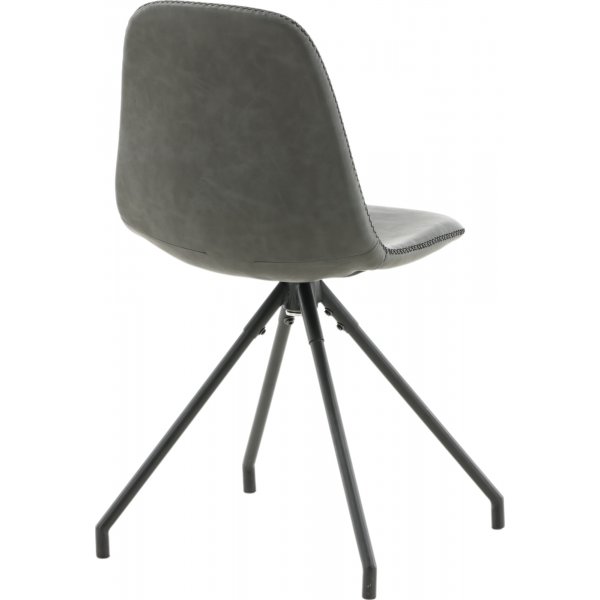 Bridge svingbar spisestol - Sort PU Bridge svingbar spisestol - Sort PU