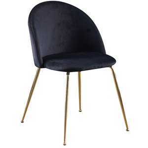 Art velvet stol - Svart / Messing + Flekkfjerner for møbler