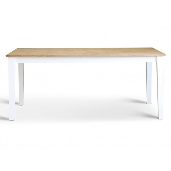 Dalarös spisebord 180 cm - Hvit / oljet eik Dalarös spisebord 180 cm - Hvit / oljet eik