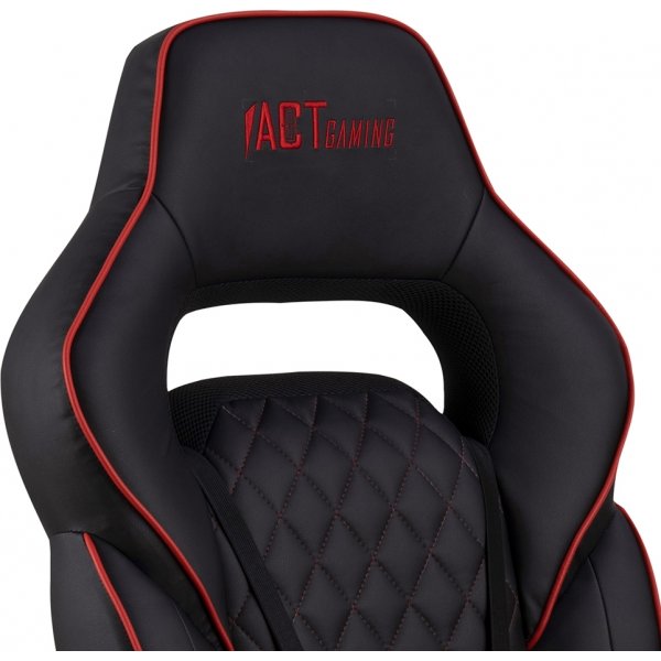 Canyon kontorstol / gaming stol - Sort PU/r�d