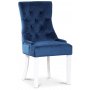 Paris spisegruppe svart bord med 4 Tuva Decotique stoler i bl flyel