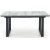 Nesta spisebord 160-200 cm - Hvit/grå