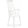 Mellby spisegruppe 180 cm bord med 6 stk hvite Dalsland Cane stoler med armlener