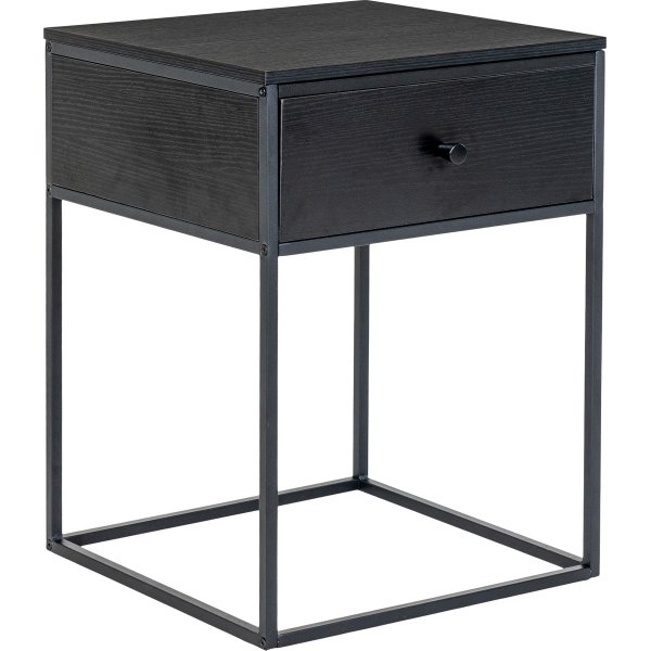 Hvite nattbord - Sort