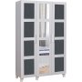 Hedera garderobe 2 - Hvit/antrasitt