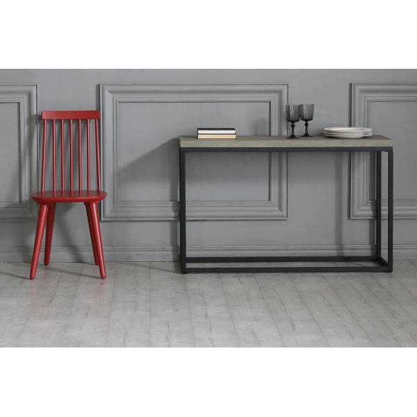 Lava konsollbord - Sement / svart + Flekkfjerner for mbler
