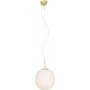 Taklampe Sirius - Matt messing / opalhvit