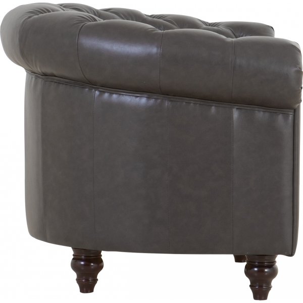 Chesterfield Royal lenestol - Black Chocolate (PU skinn) Chesterfield Royal lenestol - Black Chocolate (PU skinn)